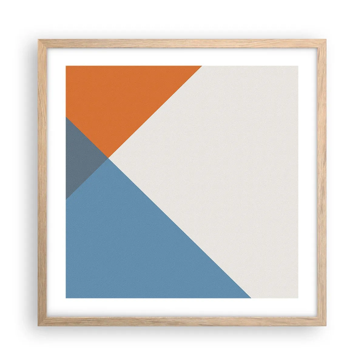 Plagát v ráme zo svetlého duba - Pod uhlom… - 50x50 cm