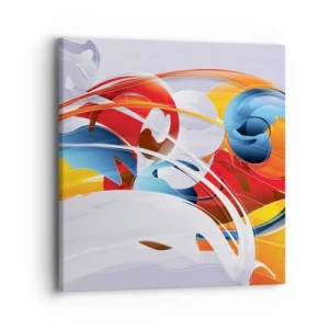 Obraz na plátne - Tanec živlov - 40x40 cm