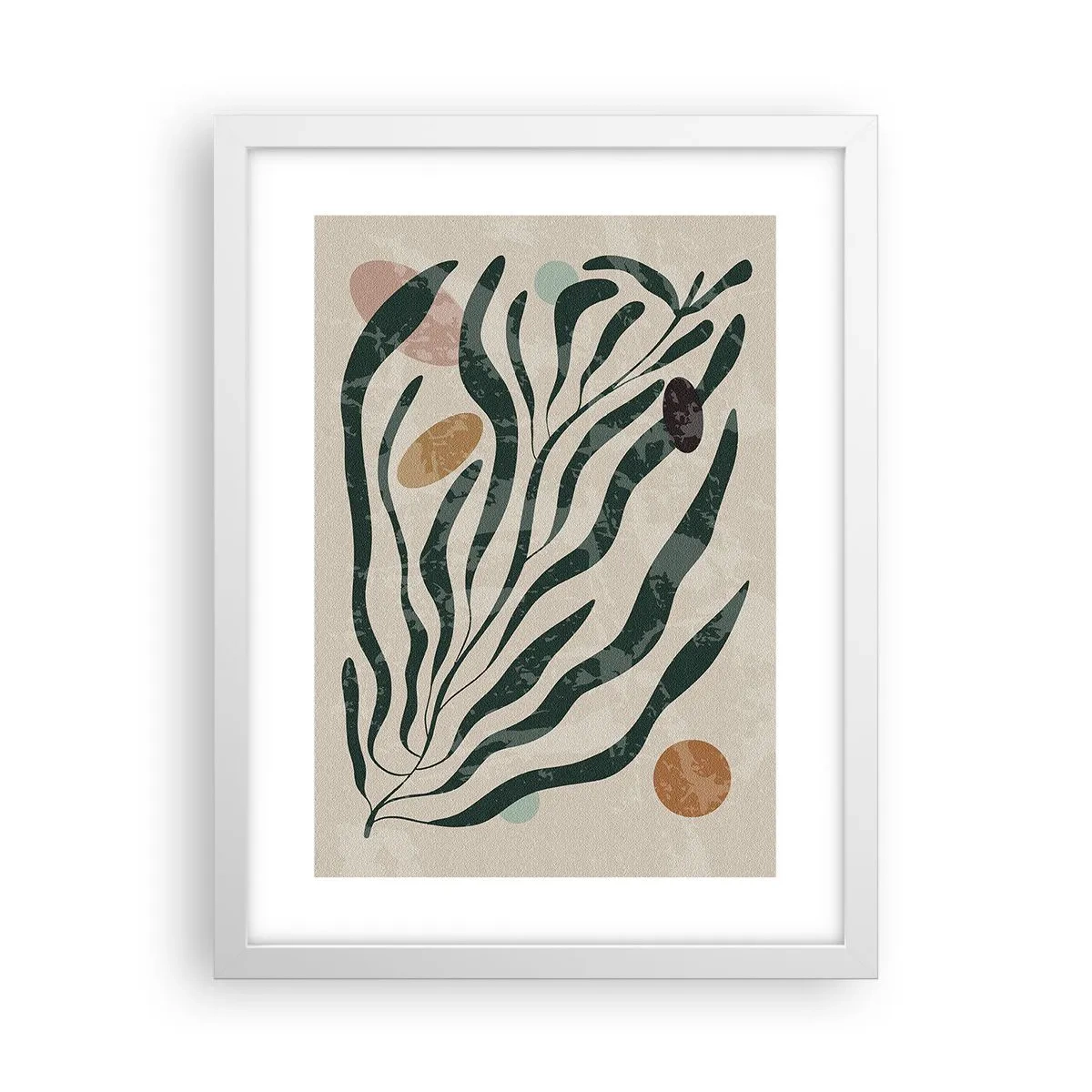 Plagát v bielom ráme - Uprostred zelene - 30x40 cm