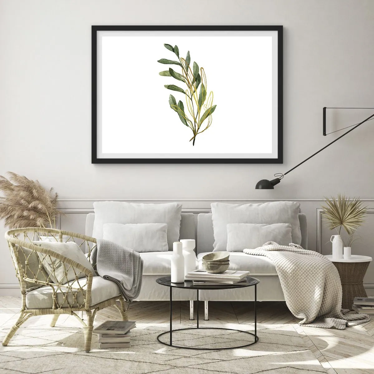 Plagát v čiernom ráme - Všetko, čo je dobré - 70x50 cm