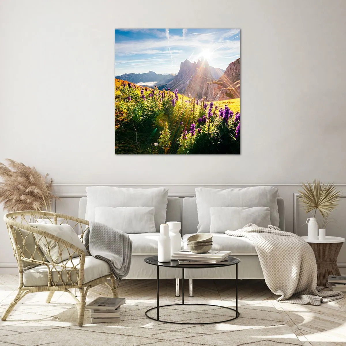 Obraz na skle - Tajomný život bylín - 70x70 cm