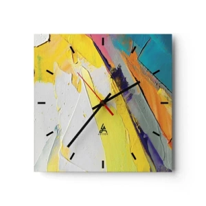 Nástenné hodiny - Anatómia svetla - 30x30 cm