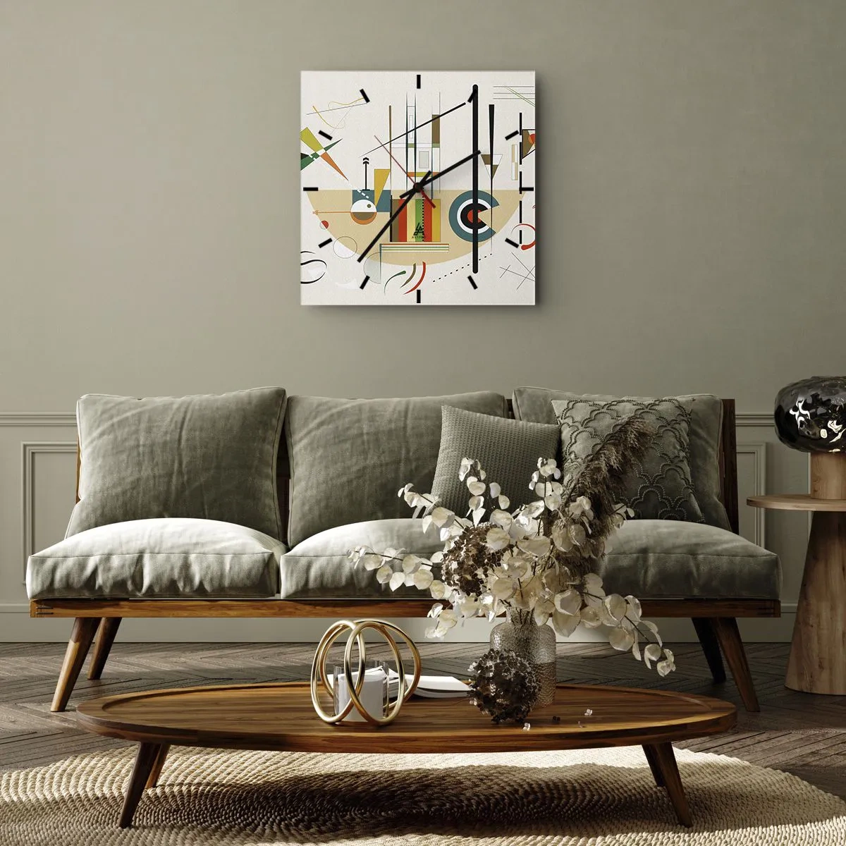 Nástenné hodiny - A svet sa smeje - 40x40 cm