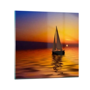 Obraz na skle - Ako je tu za súmraku ticho… - 40x40 cm