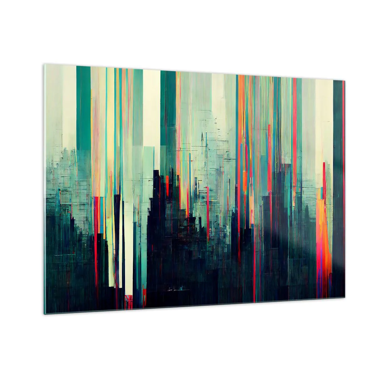 Obraz na skle - Futuristické mesto - 100x70 cm