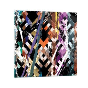 Obraz na skle - Umocnené na druhú - 50x50 cm