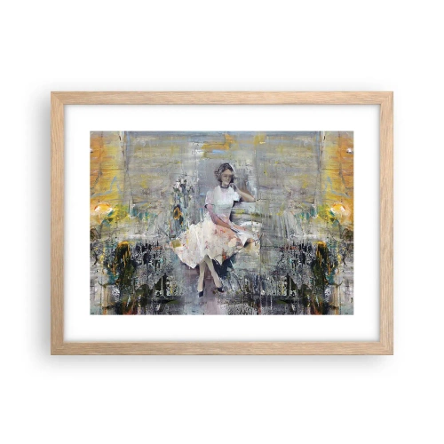 Plagát v ráme zo svetlého duba - Klasická a moderná - 40x30 cm