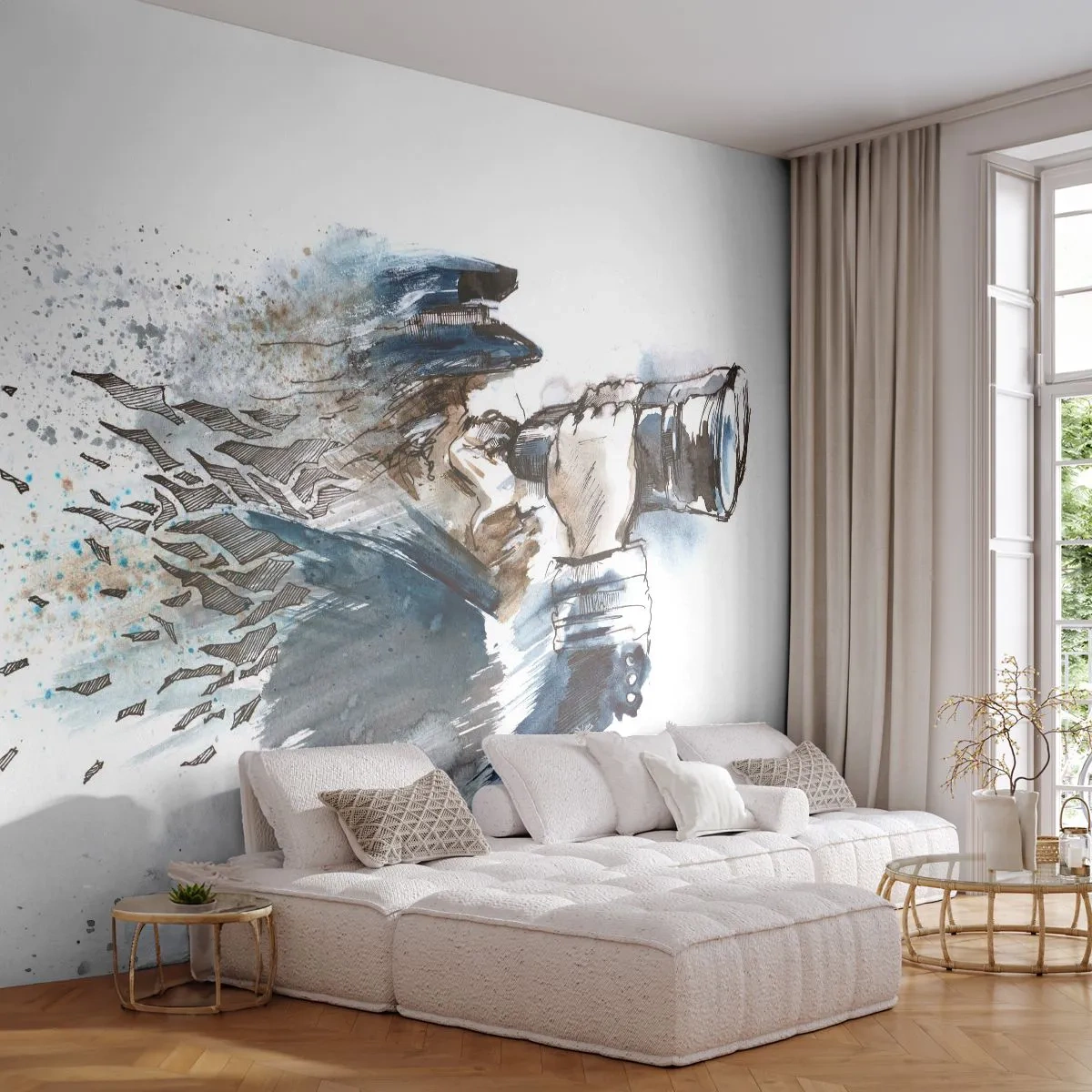 Fototapeta Standard Eco - Desať na Beaufortovej stupnici! - Abstrakcia, Námorník, kapitán - 400x280 cm