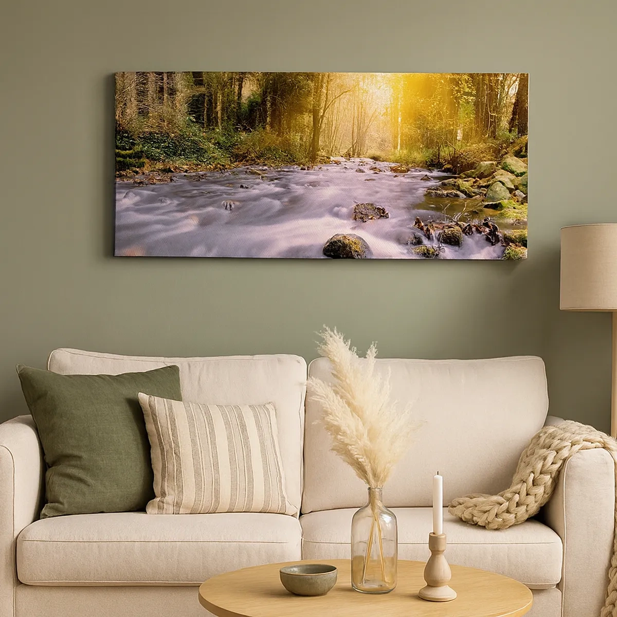 Obraz na plátne - Malachit v strieborno-zlatej podobe - 30x30 cm