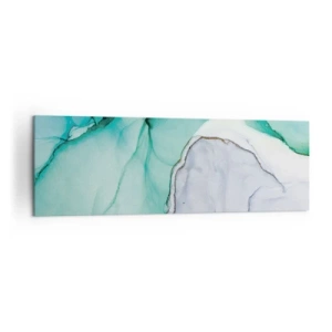 Obraz na plátne - Štúdia v tyrkysovej - 160x50 cm