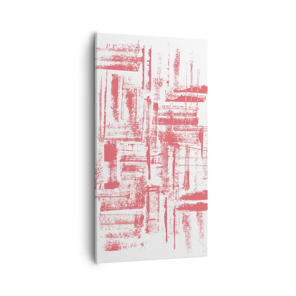 Obraz na plátne - Červené mesto - 55x100 cm