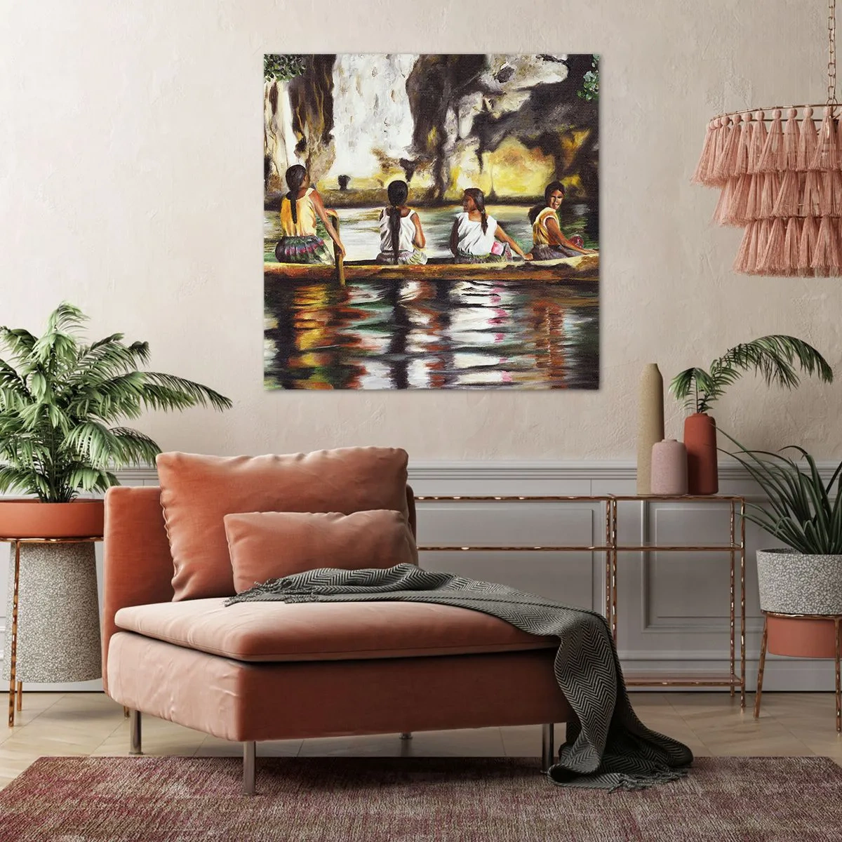 Obraz na plátne - V polynézskom raji - 70x70 cm