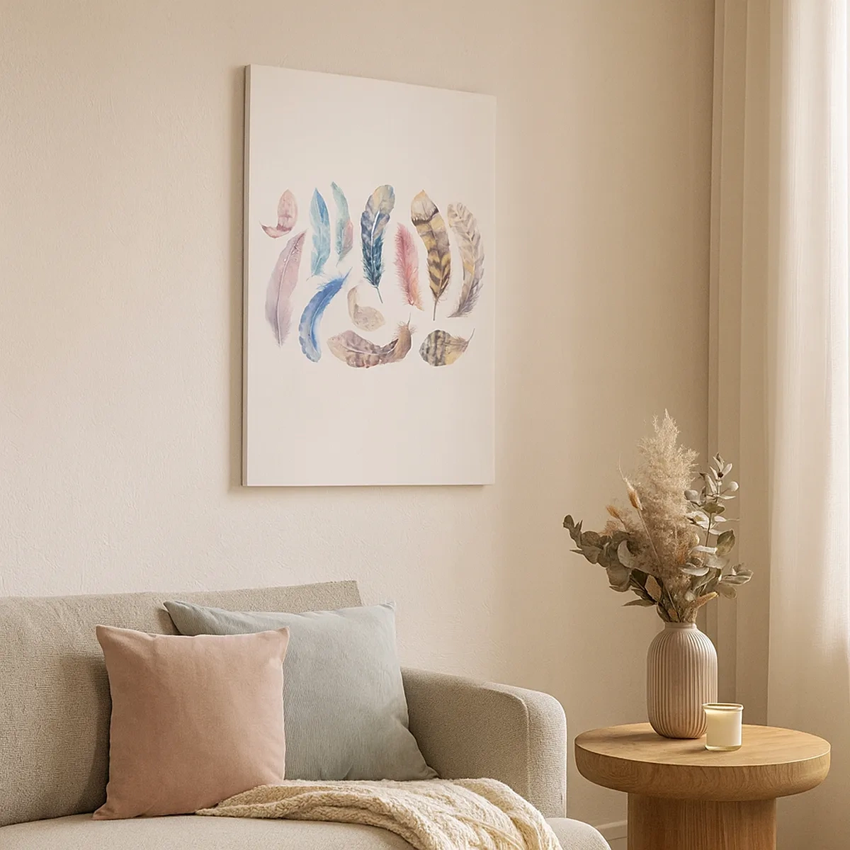 Obraz na plátne - Ľahké, strakaté a viacfarebné - 50x70 cm