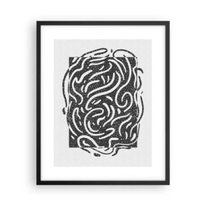 Plagát v čiernom ráme - Abstrakcia: tanec radosti - 40x50 cm