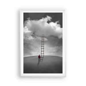 Plagát v bielom ráme - Všetko je možné - 61x91 cm