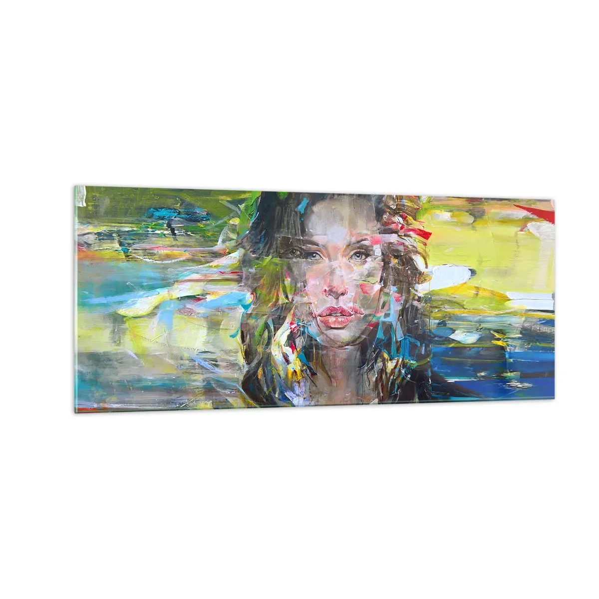 Obraz na skle - Za závojom vzduchu - 100x40 cm