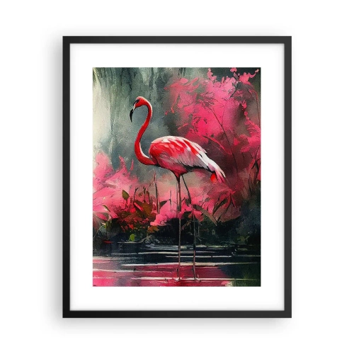 Plagát v čiernom ráme - Hodiny prírodného kúzla - 40x50 cm