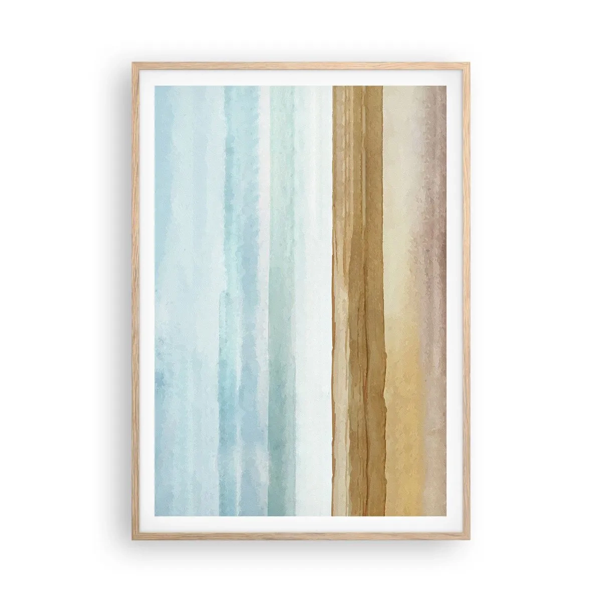 Plagát v ráme zo svetlého duba - Utešenie - 70x100 cm