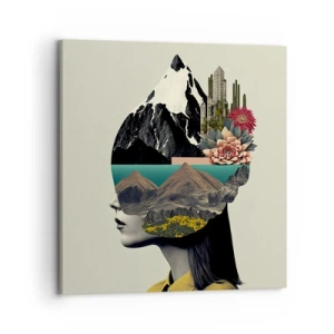 Obraz na plátne - Žena – vždy tajomstvo - 70x70 cm