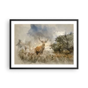 Plagát v čiernom ráme - Dôstojnosť - sila - majestátnosť - 70x50 cm