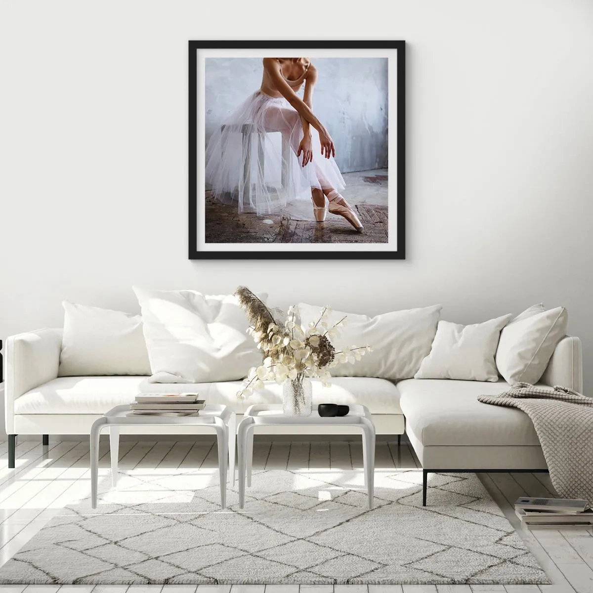 Plagát v čiernom ráme - Než sa rozsvietia svetlá rampy - 60x60 cm