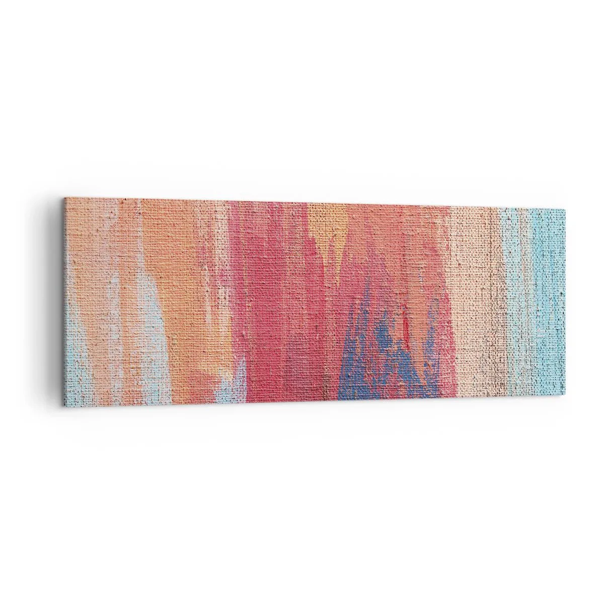 Obraz na plátne - Stekať dúhou - 140x50 cm