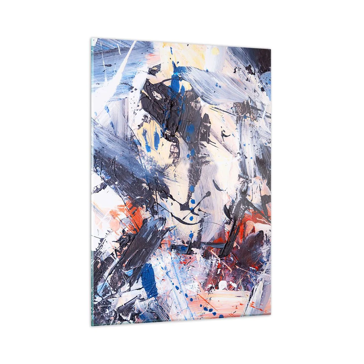Obraz na skle - Bláznivý tanec abstrakcie - 50x70 cm