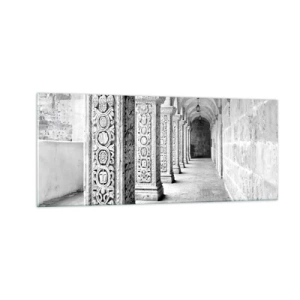 Obraz na skle - Kam…? - 100x40 cm
