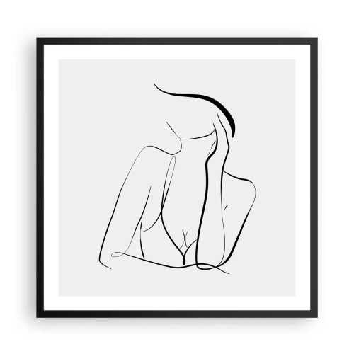 Plagát v čiernom ráme - Na vlne snov - 60x60 cm