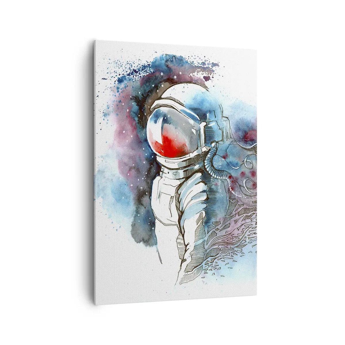 Obraz na plátne - Sám s vesmírom - 70x100 cm