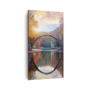 Obraz na plátne - Za zrkadlom - 45x80 cm