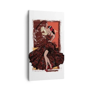 Obraz na plátne - V rytme srdca - 45x80 cm