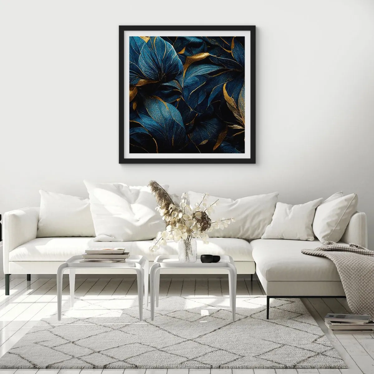 Plagát v čiernom ráme - Podšívané zlatom - 60x60 cm