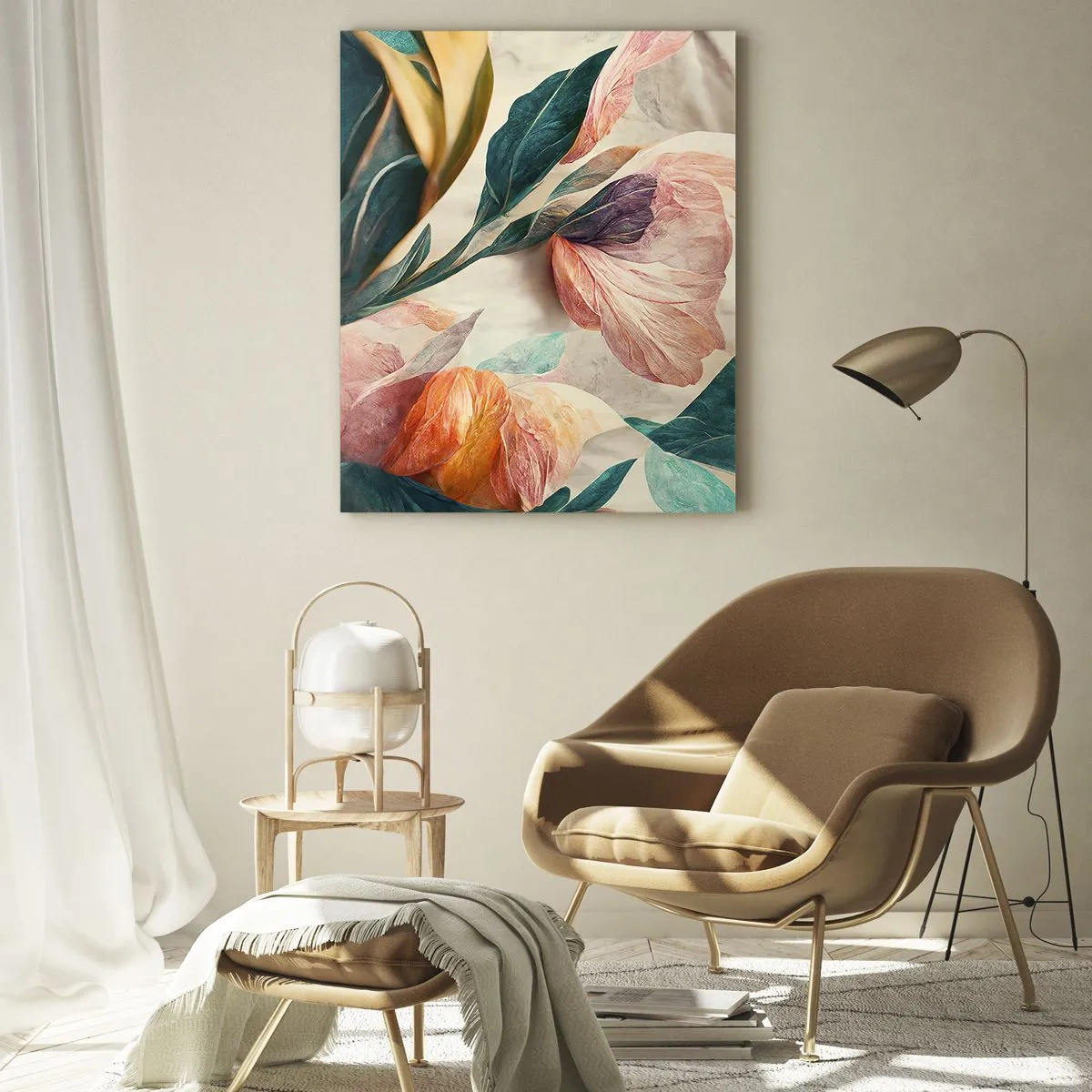 Obraz na skle - Kvety južných ostrovov - 50x70 cm