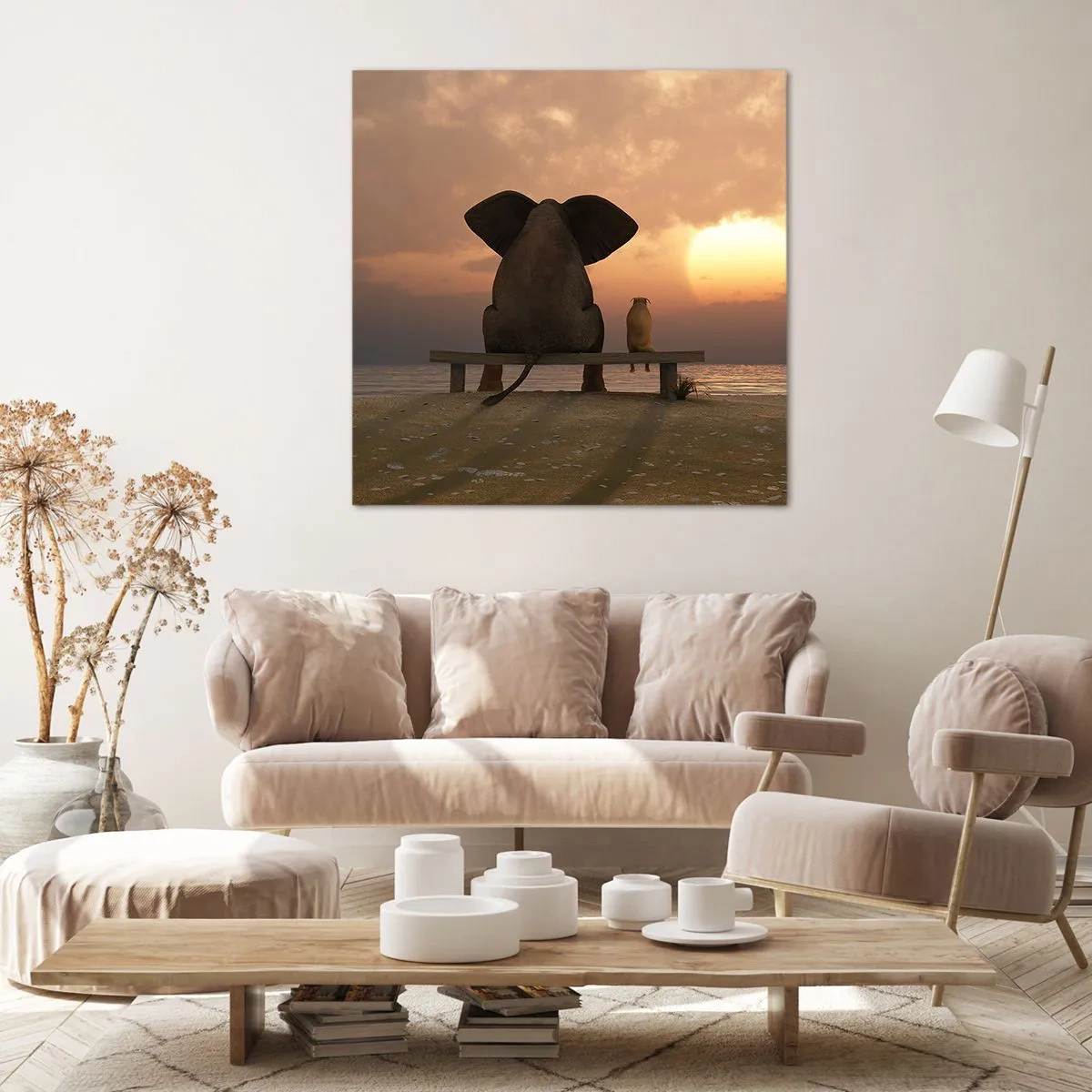 Obraz na plátne - Je skvelé spolu mlčať - 60x60 cm