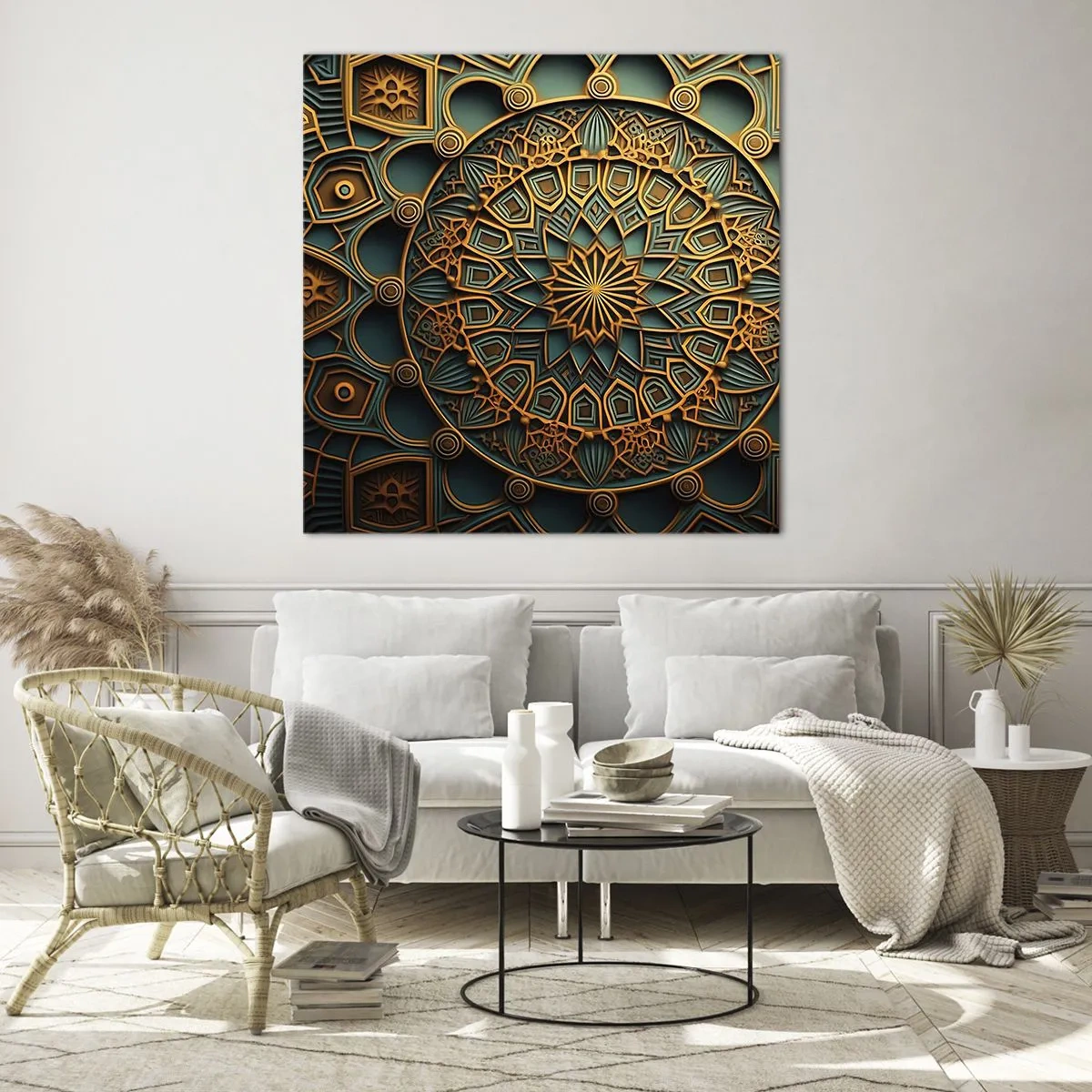 Obraz na skle - V arabskom štýle - 40x40 cm