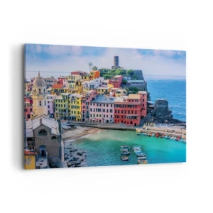 Obraz na plátne - Stredomorské kúzelné mestečko - 120x80 cm