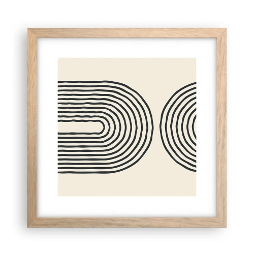 Plagát v ráme zo svetlého duba - Už čoskoro… - 30x30 cm