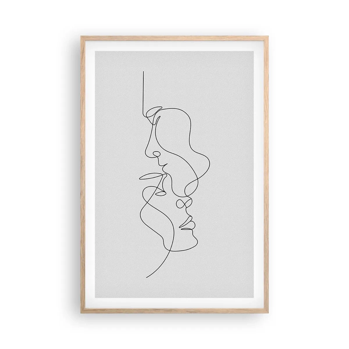 Plagát v ráme zo svetlého duba - Žiar vášnivých túžob - 61x91 cm