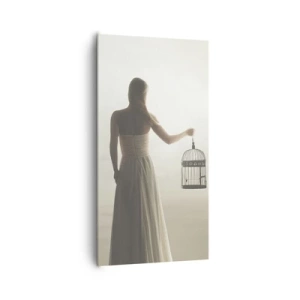 Obraz na plátne - Buď slobodná - 65x120 cm