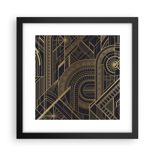 Plagát v čiernom ráme - Koncepty, nápady, plány - 30x30 cm