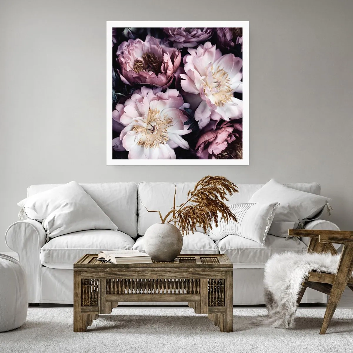 Plagát - Kytica v starom štýle - 50x50 cm