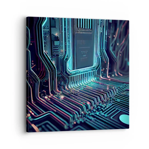 Obraz na plátne - Len tak premýšľam… - 30x30 cm