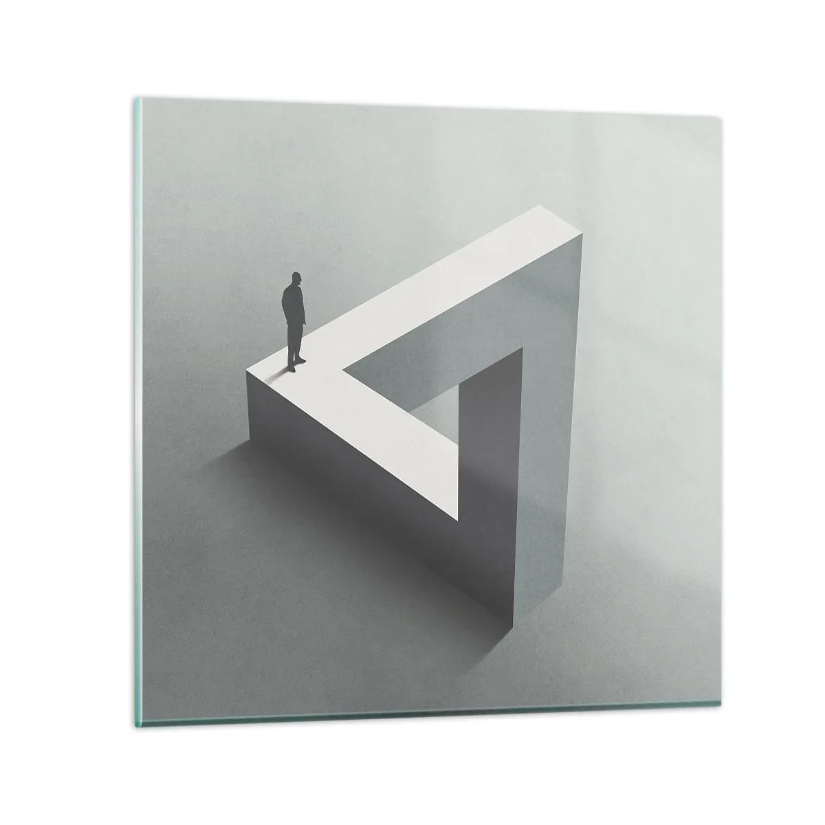 Obraz na skle - A predsa je to možné - 40x40 cm