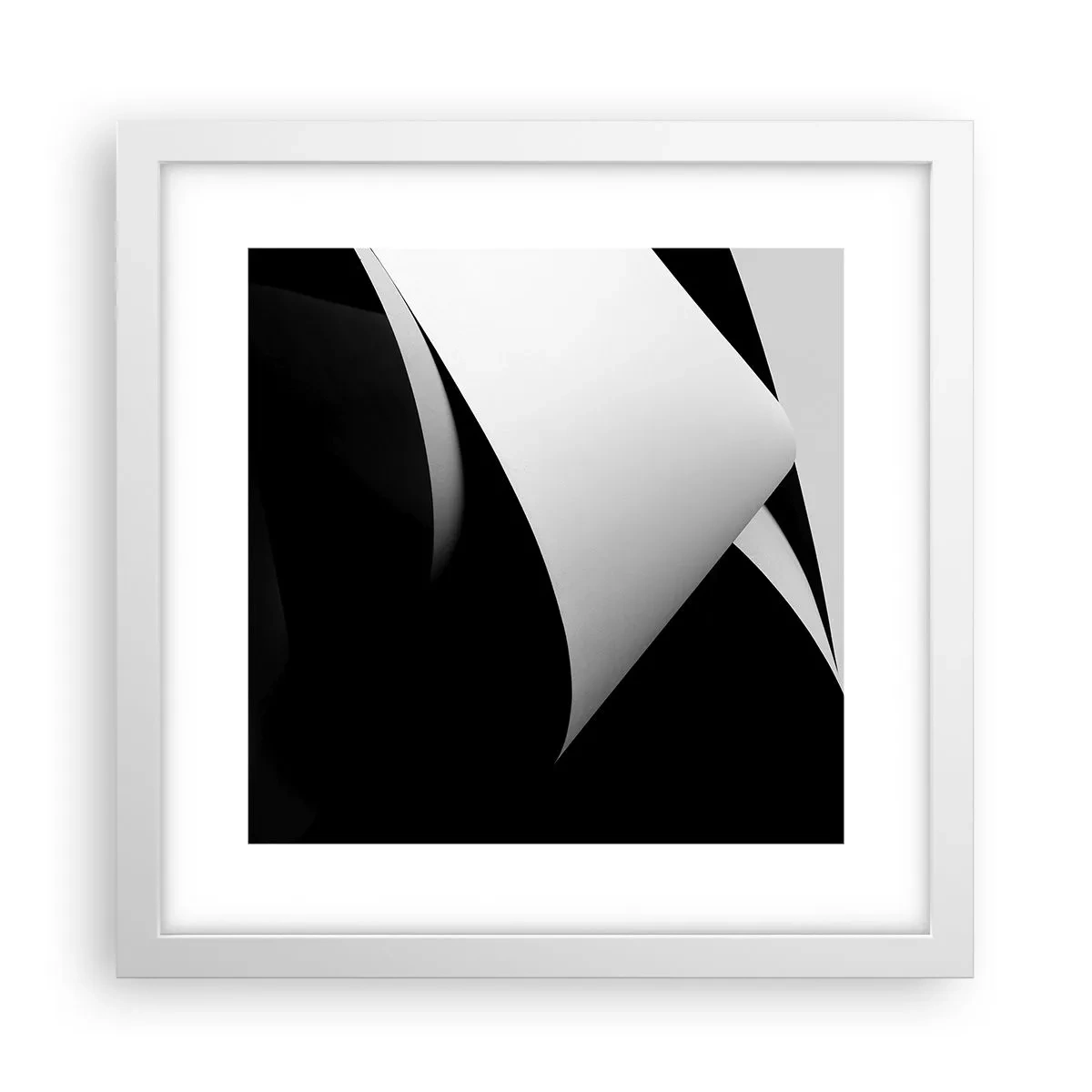 Plagát v bielom ráme - Svetlo z hlbín tieňa - 30x30 cm