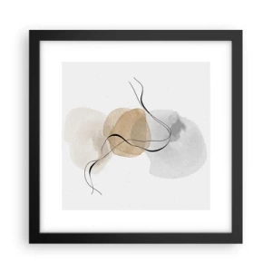 Plagát v čiernom ráme - Vzdušné korálky - 30x30 cm