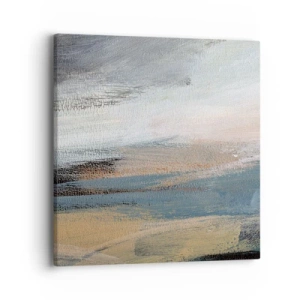 Obraz na plátne - Abstrakcia: severná krajina - 40x40 cm
