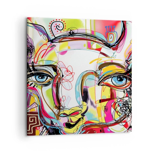Obraz na plátne - Bohatstvo mačacej krásy - 60x60 cm