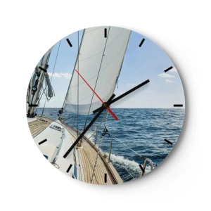 Nástenné hodiny - Ahoj, dobrodružstvo - 40x40 cm