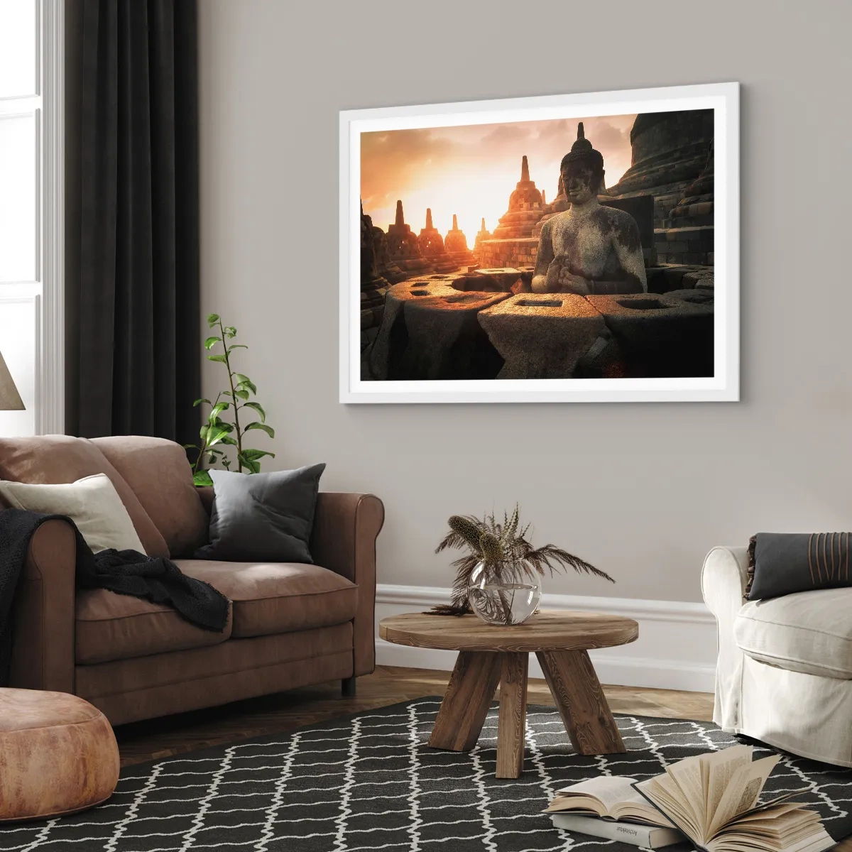 Plagát v bielom ráme - Počasie veľkej múdrosti - 91x61 cm